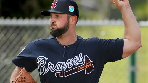 The Braves are bringing up rookie left-hander Hunter Cervenka from Double-A Mississippi to join the major league bullpen in time for Monday night’s series opener at Washington. (Curtis Compton / ccompton@ajc.com)