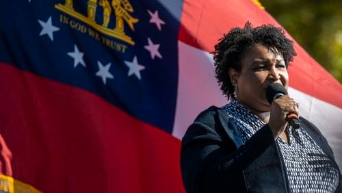 Former Georgia Democratic gubernatorial candidate Stacey Abrams drew widespread praise for the party's performance in the state during this week's election. (Alyssa Pointer / Alyssa.Pointer@ajc.com)