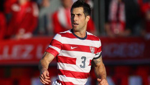 Carlos Bocanegra of USA against Canada during their international friendly match on June 3, 2012 at BMO Field in Toronto, Ontario, Canada. (Photo by Tom Szczerbowski/Getty Images)