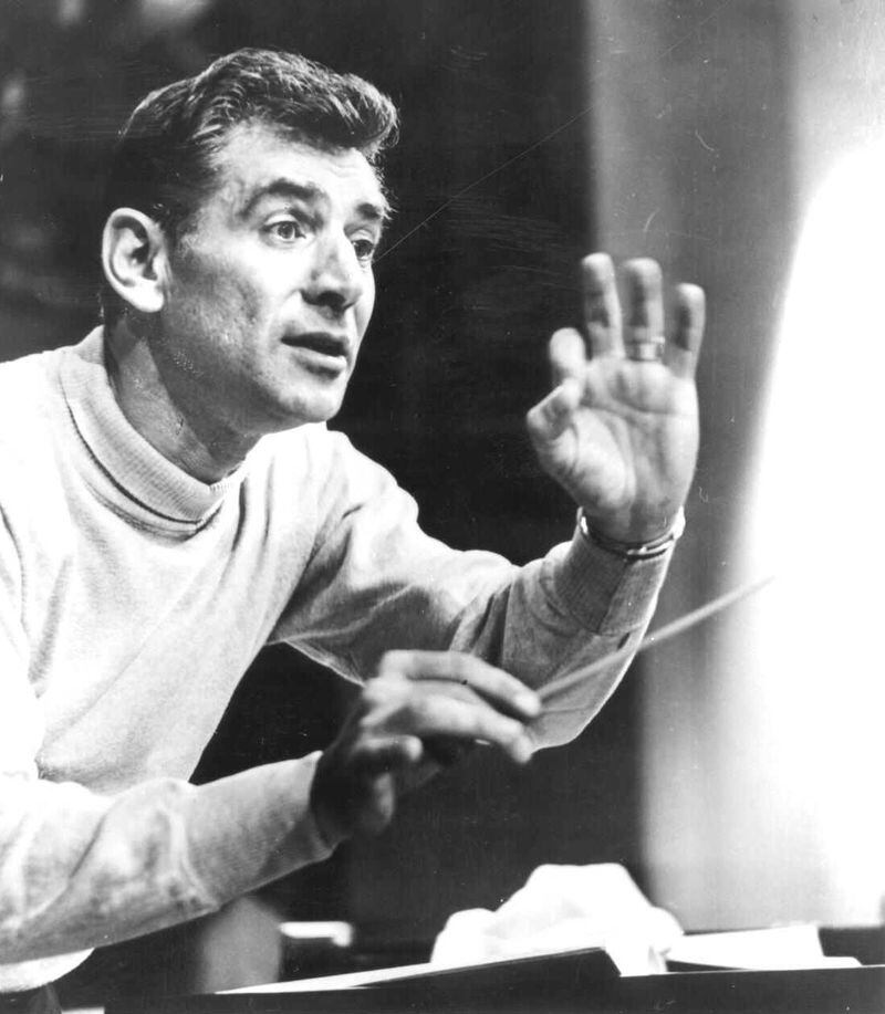 The music of Leonard Bernstein, seen here rehearsing with the New York Philharmonic in 1958, will be celebrated by the Atlanta Symphony Orchestra during a two year program from 2018-2020. Photo: New York Philharmonic