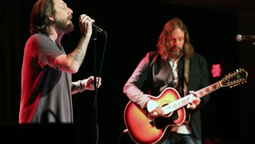 Chris (left) and Rich Robinson of The Black Crowes perform an intimate show as Brothers of a Feather at Terminal West in February 2020.