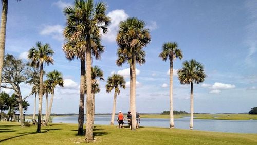 The grounds of Kingsley Plantation on the banks of the Fort George River. The river is part of a large saltwater estuary system in the Timucuan Ecological and Historic Preserve. Contributed by Blake Guthrie
