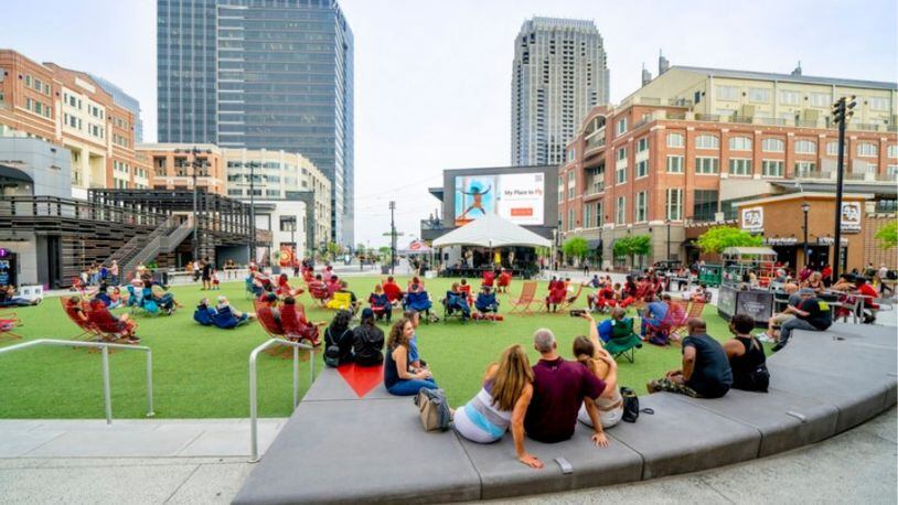 Free family-friendly movies will be shown on the Atlantic Green at Atlantic Station in downtown Atlanta on June 22, July 20 and Aug. 10. (Courtesy of Atlantic Station)