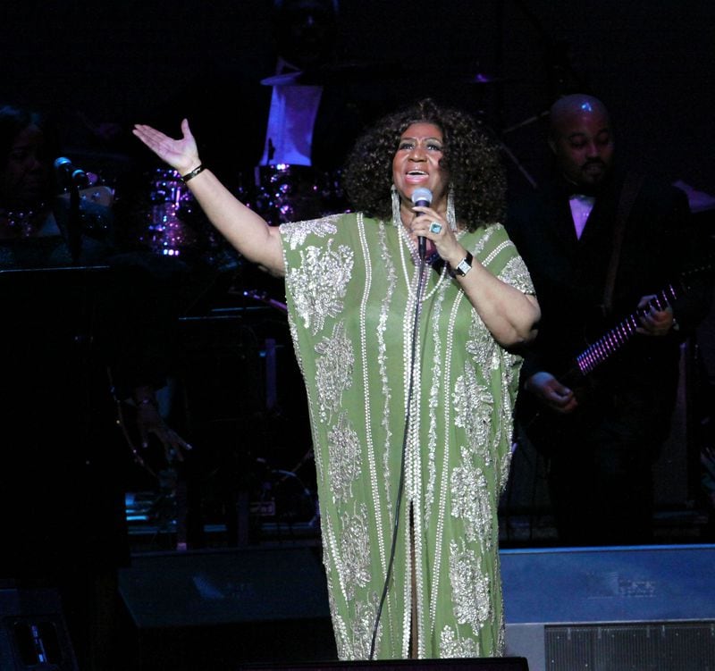 Aretha Franklin, the Queen of Soul, performs for a sold out crowd in March 2012 at the Fox Theatre. Robb Cohen Photography & Video/www.RobbsPhotos.com. Go here to read our Personal Journey marking Robb Cohen's 1000th concert shoot for the AJC, and see hundreds of photos from our archive.