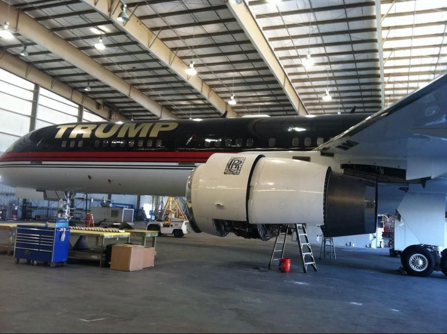 Exclusive look inside Donald Trump's plane