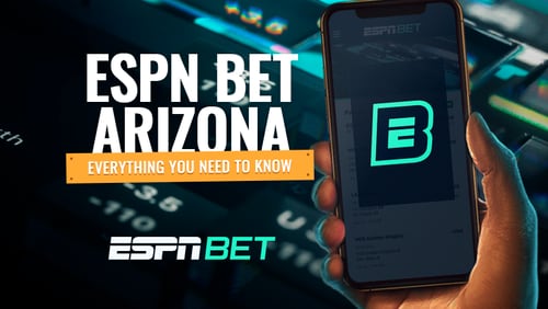 ESPN BET Arizona featured image hand holding mobile phone
