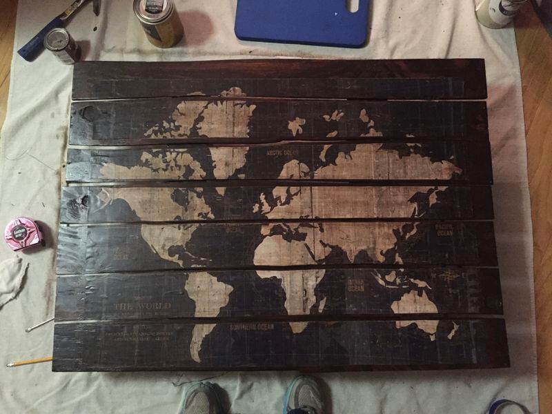 Leah Gaither only used a handsaw, sandpaper and hammer to make her very first wooden artwork.
Courtesy of Leah Gaither