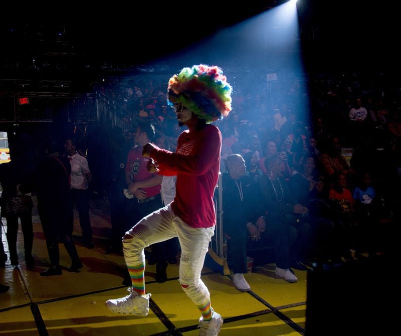 Clowns entertain the audience between acts Sunday during the UniverSoul Circus in Atlanta. CONTRIBUTED BY STEVE SCHAEFER