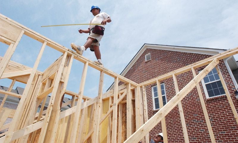 Fifteen years ago, many of the new homes were aimed at first-time buyers. Now, construction is priced at the upper ends of the market. (AJC File Photo)