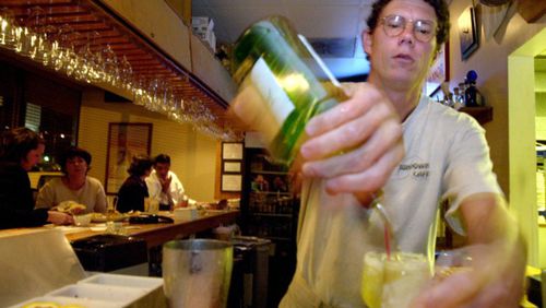 Median pay for a bartender in metro Atlanta is Bartender $34,304. That is up, but just barely, from a year ago, according to Glassdoor.