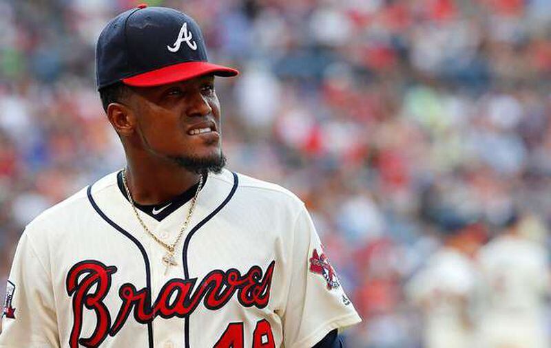 it's almost September, and Braves All-Star and three-time Opening Day pitcher Julio Teheran still doesn't have a home win this season. He'll go for it again Tuesday vs. the Padres. (Getty Images)