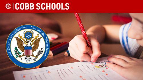 Sope Creek and Tritt Elementary Schools are among this year’s National Blue Ribbon Schools that will be honored by U.S. Secretary of Education Betsy DeVos during November in Washington, D.C. (Courtesy of Cobb County School District)