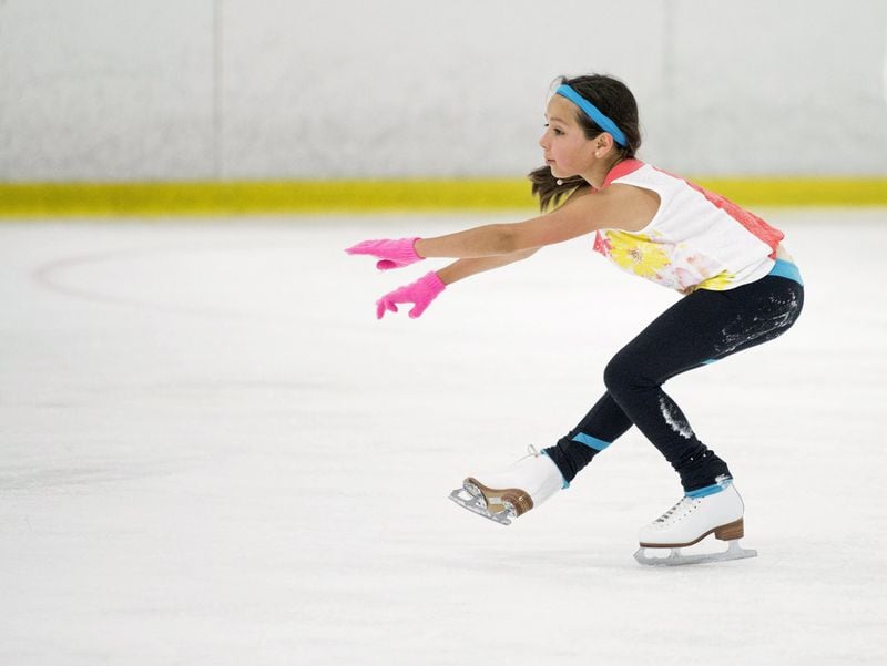No matter what the weather is outside, you can work on your ice skating moves at the Alpharetta Family Skate Center. AJC FILE PHOTO 2014