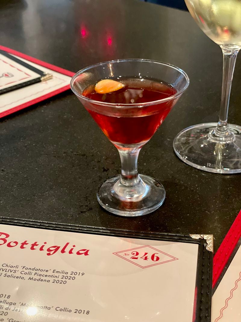 There is beautiful complexity in a wee serving of No. 246's Tiny Negroni.
Angela Hansberger for The Atlanta Journal-Constitution