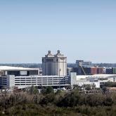 SAVANNAH, GA - FEBRUARY 21, 2024: Construction delays have pushed back the opening of the expanded Savannah Convention Center, Wednesday, Feb. 21, 2024, Savannah, Ga..  (AJC Photo/Stephen B. Morton)
