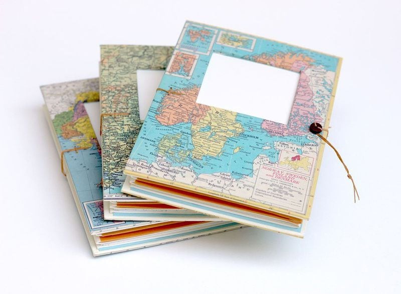 Versatile travel journals with pockets and envelopes are hand made in Georgia by Cindy Leaders at Free Range Bookbinding. CONTRIBUTED BY WWW.FREERANGEBOOKBINDING.COM