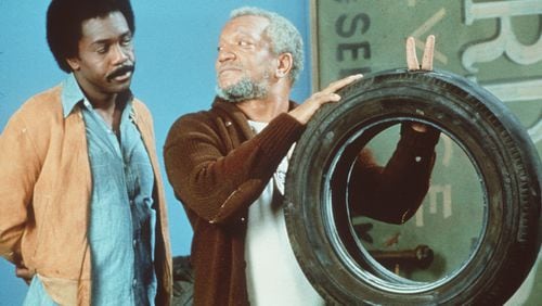 Demond Wilson (left) and Redd Foxx as Lamont and Fred Sanford in the 1970s TV classic "Sanford and Son." Wilson was born in Valdosta, Ga., but raised in New York City. Courtesy of TVLand
