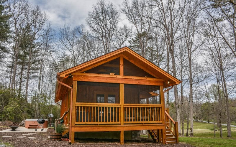 Laurel Escape takes up 480 square feet in the North Georgia Mountains.