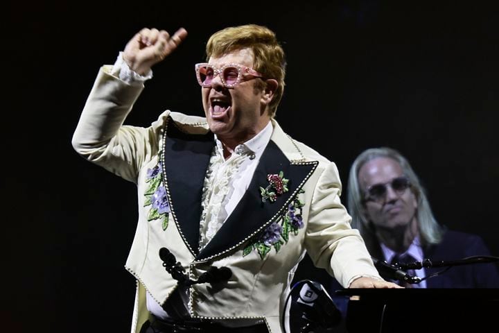 Elton John at Mercedez Benz