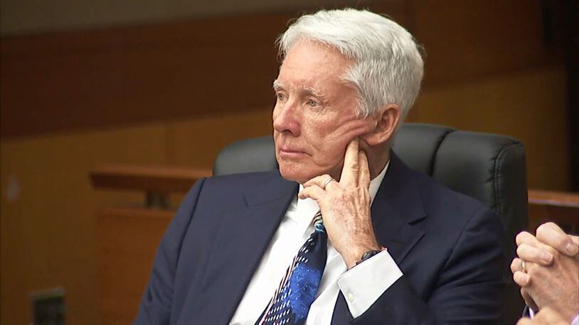 Tex McIver listens during his murder trial on March 27, 2018 at the Fulton County Courthouse. (Channel 2 Action News)