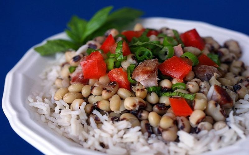 Hoppin' John, (or black-eyed peas) a Southern dish to celebrate the new year. (Christian Gooden/St. Louis Post-Dispatch/TNS)