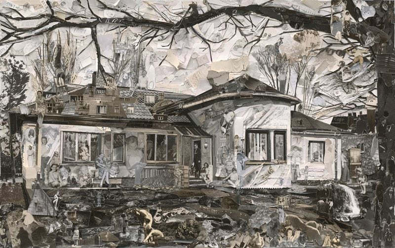 Vik Muniz, "House (from the Album Series)," 2014.