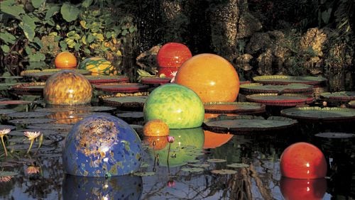 Dale Chihuly’s Niijima Floats will be part of an exhibit at Fairchild Tropical Botanic Garden in Miami. Contributed