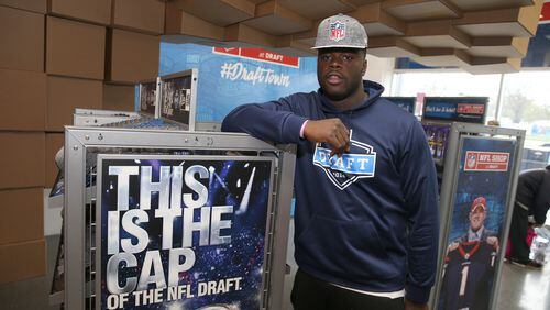 CHICAGO, IL - APRIL 27: Shaq Lawson at the NFL Store during NFL Draft Week 2016 on April 27, 2016 in Chicago, Illinois. (Photo by Tasos Katopodis/Getty Images for New Era Cap)