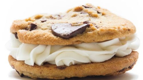 Order a Deluxe Bigwich at Insomnia Cookies to enjoy two deluxe cookies with ice cream sandwiched in between.