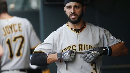 Sean Rodriguez can play seven different positions, versatility that was especially important to the Braves if they use eight relievers instead of seven again in 2017. He signed a two-year, $11.5 million free-agent deal with Atlanta. (AP photo)