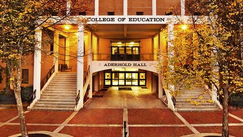 Among the name changes recommended by an advisory group to the Regents was Aderhold Hall, named after a UGA president who fought integration. (File photo)