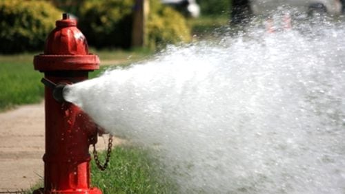 Sandy Springs will be testing fire hydrants throughout the city beginning May 1. (Courtesy City of Sandy Springs)