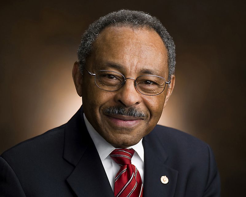 Roland Burris (D-IL) served as a U.S. senator from 2009-10. He was appointed by Gov. Rod Blagojevich to complete the remainder of Barack Obama's term. (Senate Historical Office)