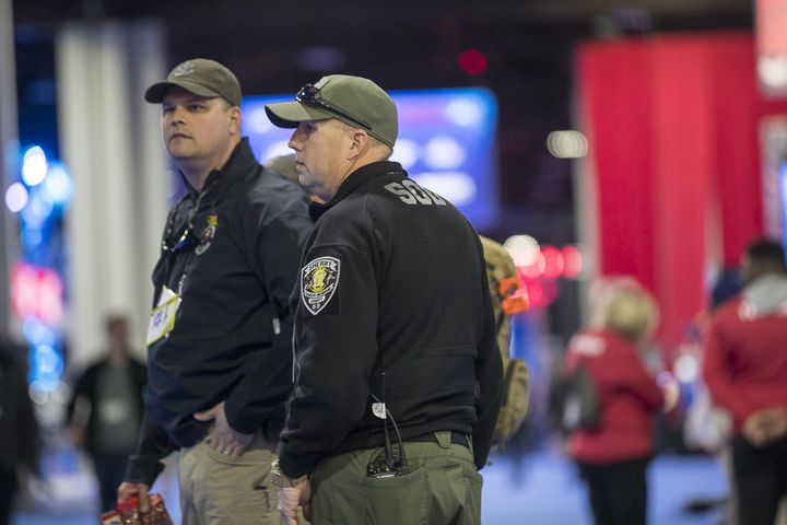 PHOTOS: Security out in force for safe Super Bowl