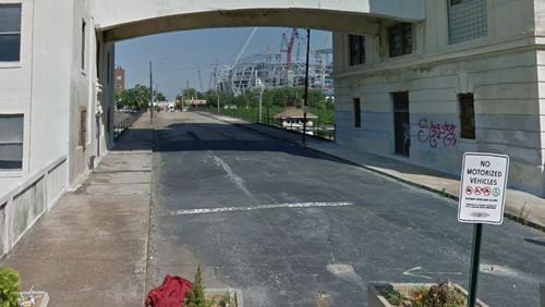 The city of Atlanta says the Nelson Street bridge’s replacement will be funded through the Renew Atlanta infrastructure bond program. Google Earth