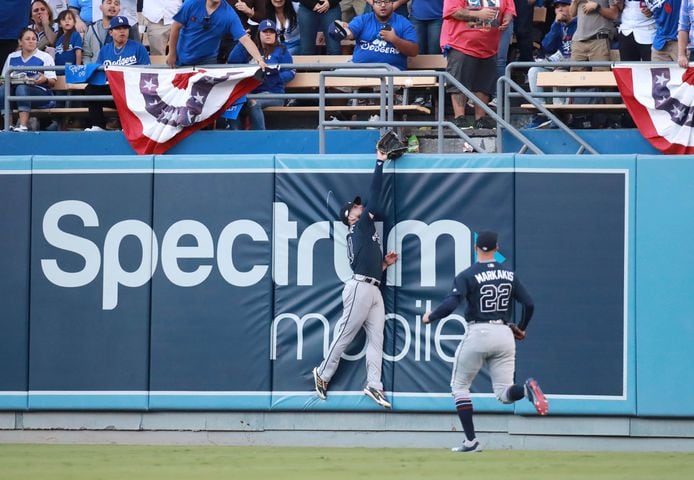 Photos: Braves fall behind Dodgers in playoffs opener