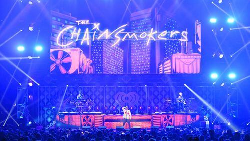 The Chainsmokers will headline the Sunday performances at Centennial Olympic Park. Photo: Getty Images