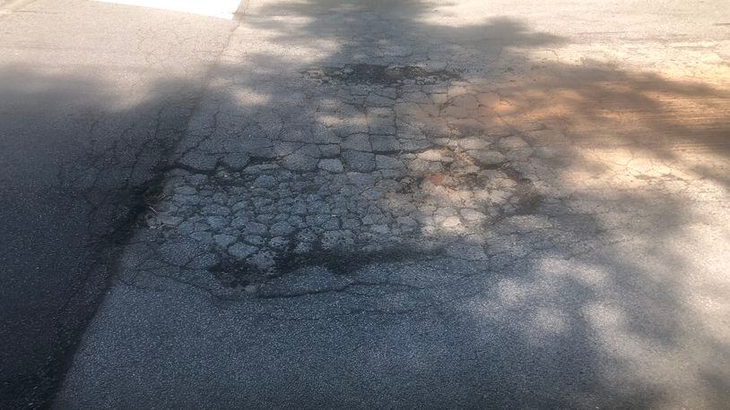Ray Rosenberg hopes this pothole will soon be fixed.