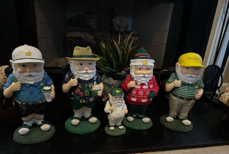 AJC reporter Jozsef Papp has collected Masters' gnomes since 2020, when a special Christmas edition was released. He has secured a gnome every year since then.