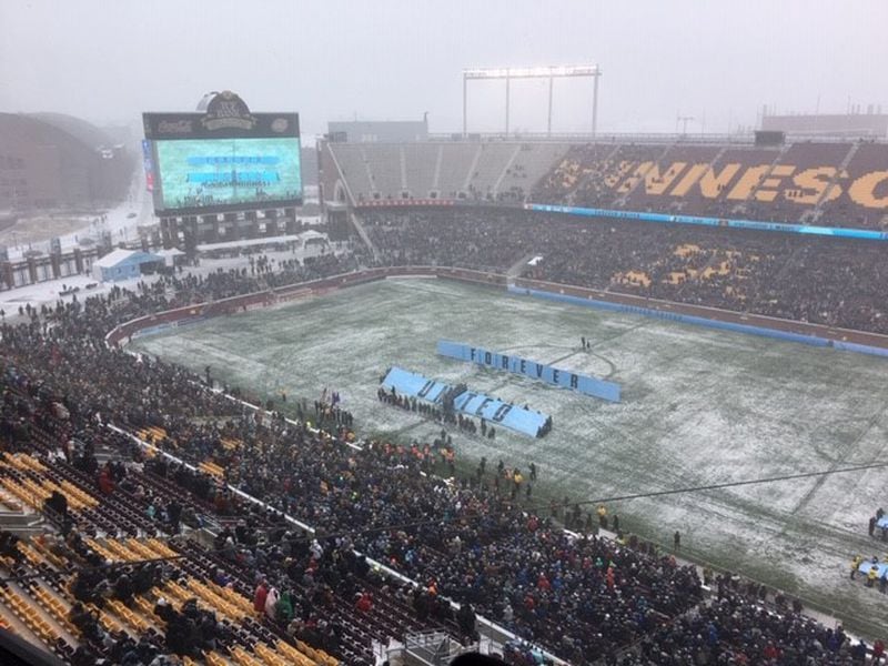What the stadium looked like just before kickoff between Atlanta United and Minnesota United. (Doug Roberson)