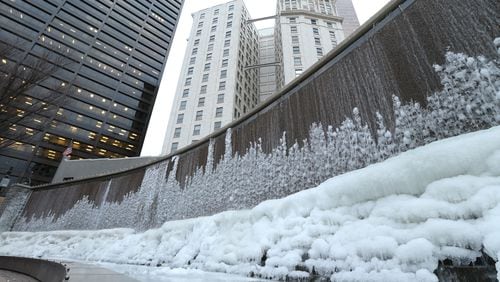 Winter weather in Atlanta in February 2015.