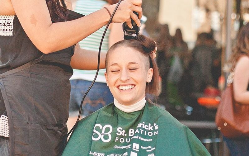 Shave your head to help children with cancer this weekend in DeKalb.