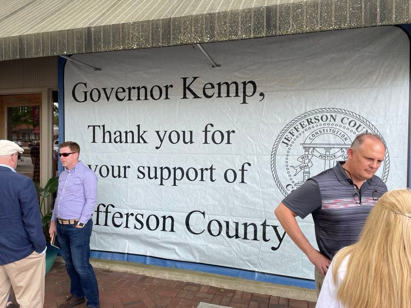 Gov. Brian Kemp campaigns in Louisville