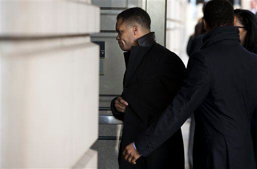 Former Illinois Rep. Jesse Jackson Jr. arrives at the E. Barrett Prettyman Federal Courthouse in Washington.