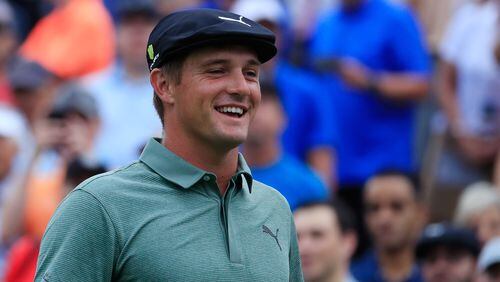 If only this were 2019, then FedEx Cup points leader  Bryson DeChambeau already would be 10 under and even happier.  (Cliff Hawkins/Getty Images)