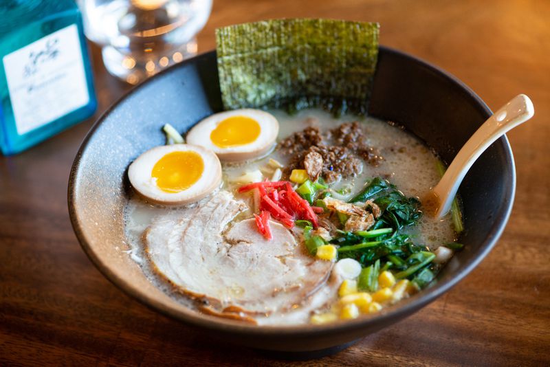 Hotto Hotto Ramen & Teppanyaki’s Tonkotsu Ramen brings together braised pork belly and much more. CONTRIBUTED BY MIA YAKEL