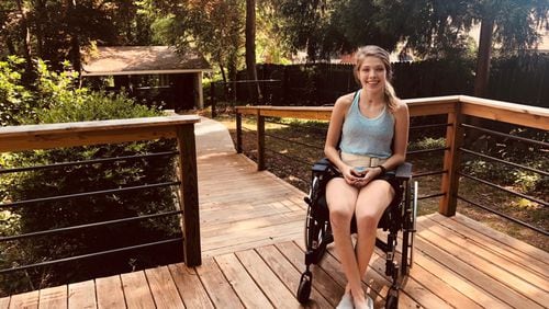 UGA freshman Karla Dougan is among the students balancing weekly therapy appointments with studies. She is still in recovery from a car accident two years ago.