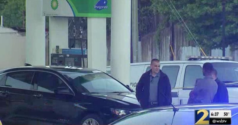 DeKalb County police said a suspect, later identified as Matthew Littles-Frazier, remained on scene and was speaking with detectives. (Credit: Channel 2 Action News)