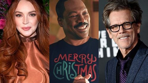 Lindsay Lohan, Eddie Murphy and Kevin Bacon are shooting different projects in Georgia in early 2024. AP/AMAZON