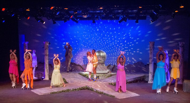 Out Front Theatre Company's production of the musical "Xanadu" continues through Nov. 14.